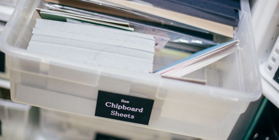 Chipboard Sheets Bin