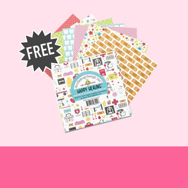 FREE GIFT: Doodlebug Happy Healing 6x6 Paper Pack