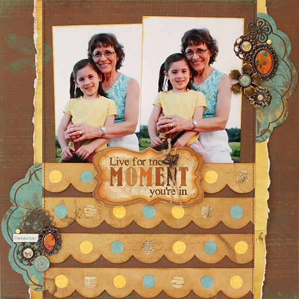 2 photo Scrapbook, Frame, Layout