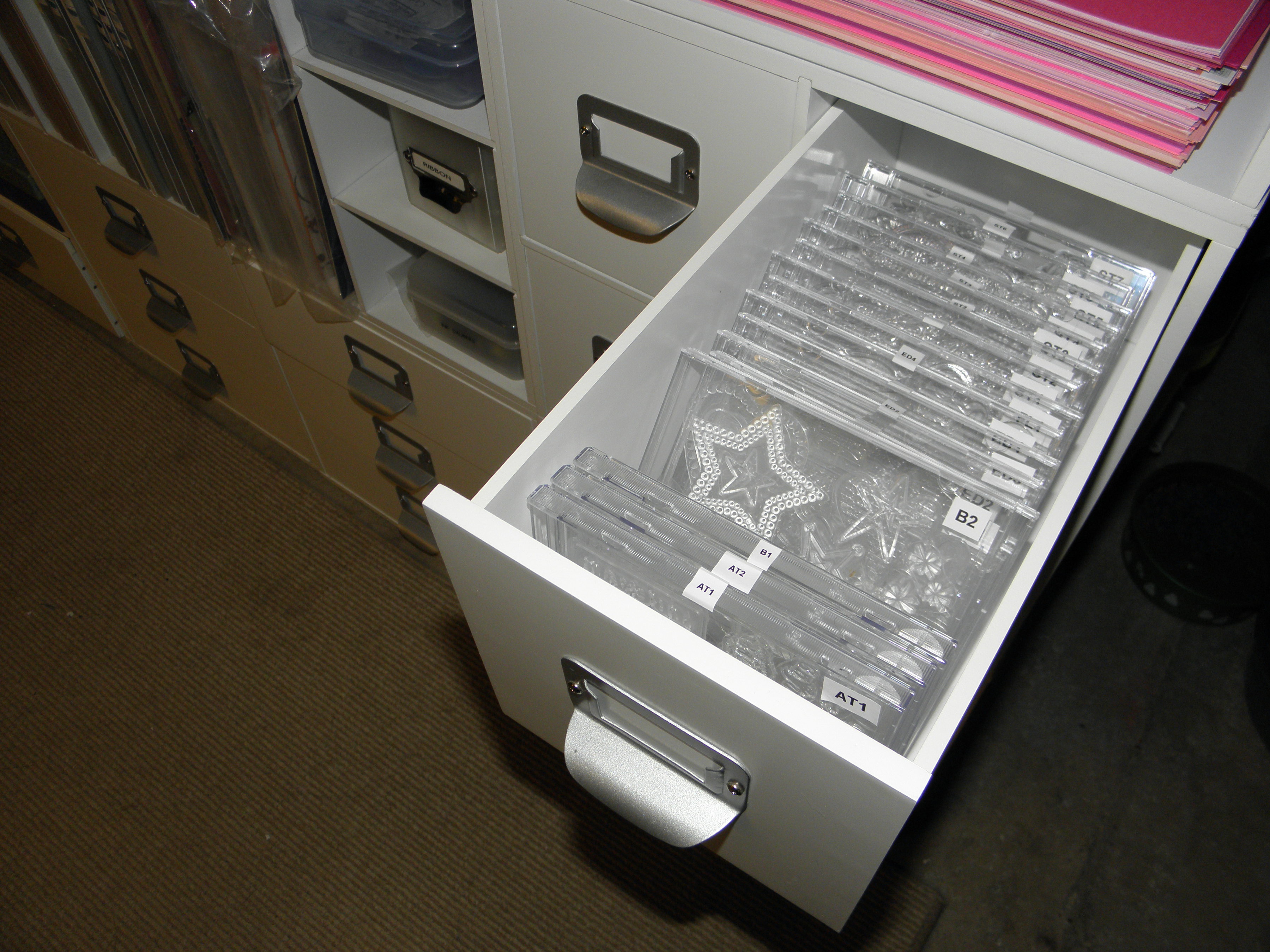 Scraproom acrylic stamp storage