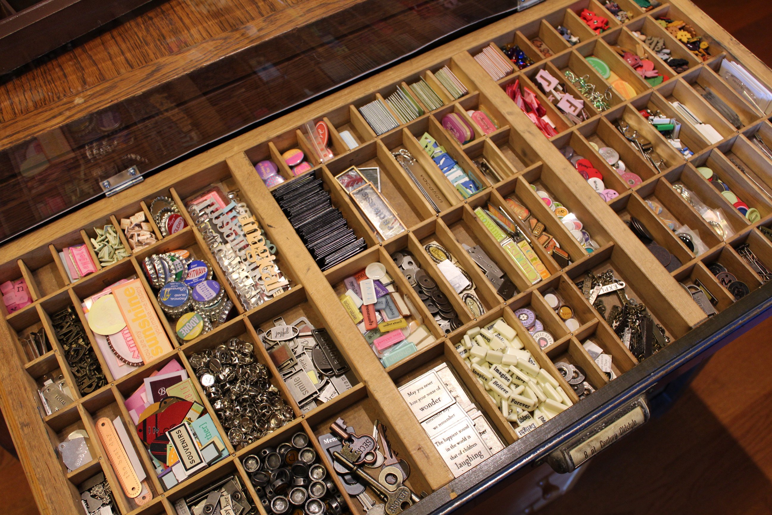 Scraproom Embellishment Storage