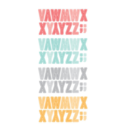 America Crafts Life Letter Stickers