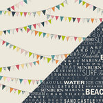 Bazzill - Lucy's Crab Shack Collection - 12 x 12 Double Sided Paper - Clam Bake