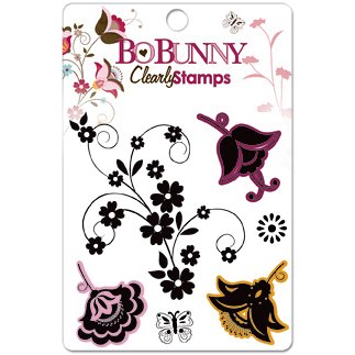 Bo Bunny Press - Sophie Collection - Clear Acrylic Stamps - Sophie, BRAND NEW - click to enlarge