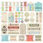 Creative Imaginations 12x12 Sticker Sheet - Narratives by Karen Russell - Antique Memories, CLEARANCE Creative Imaginations 12x12 Sticker Sheet - Narratives by Karen Russell - Antique Memories, CLEARANCE