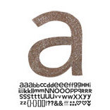 Doodlebug Designs - Sugar Coated - Adhesive Chipboard Alphabet - Hopscotch Font - Bon Bon - Doodlebug Bling - Bling - scrapbooking supplies store