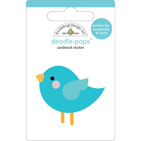 Doodlebug Design - Doodle-Pops - 3 Dimensional Cardstock Stickers - So Tweet