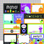 Doodlebug Design - Monster Mania Collection - Halloween - 12 x 12 Double Sided Paper - Monster Mania Assorted Cut-Outs Doodlebug Design - Monster Mania Collection - Halloween - 12 x 12 Double Sided Paper - Monster Mania Assorted Cut-Outs
