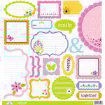 Doodlebug Design - Colorwheel Collection - Cute Cuts - 12 x 12 Cardstock Die Cuts