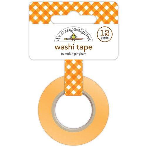 Doodlebug Design - Happy Harvest Collection - Washi Tape - Pumpkin Gingham