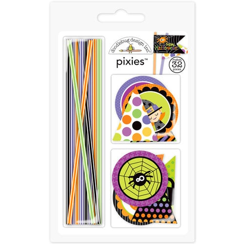 Doodlebug Design - Halloween Parade Collection - Pixies - Straw Picks