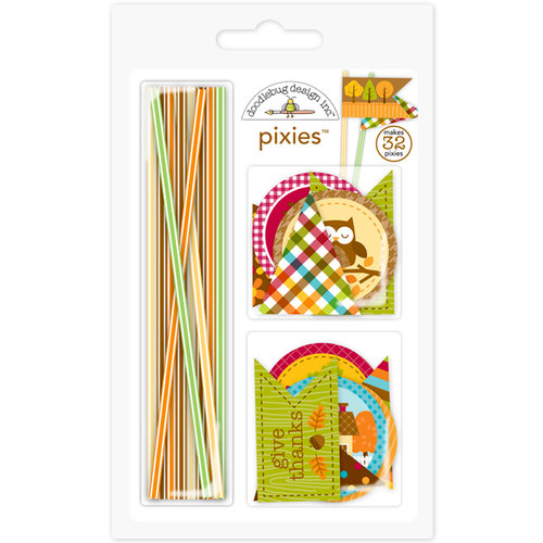 Doodlebug Design - Happy Harvest Collection - Pixies - Straw Picks