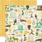 Echo Park - This and That Collection - Charming - 12 x 12 Double Sided Paper - Vintage Boy