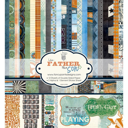 Fancy Pants Designs - Like Father Like Son Collection - 12 x 12 Paper Kit, BRAND NEW - click to enlarge