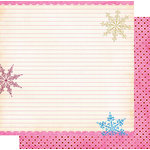 Fancy Pants Designs - Frosted Collection - Christmas - 12 x 12 Double Sided Paper - Snow Notes Fancy Pants Designs - Frosted Collection - Christmas - 12 x 12 Double Sided Paper - Snow Notes