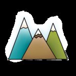Imaginisce - Outdoor Adventure Collection - Snag 'em Acrylic Stamps - Three Peaks