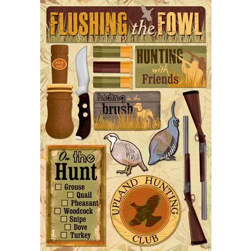 Karen Foster Design Cardstock Stickers Upland Hunting