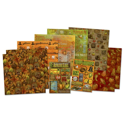 Karen Foster Design - Autumn Collection - Scrapbook Kit - Golden Days, BRAND NEW - click to enlarge
