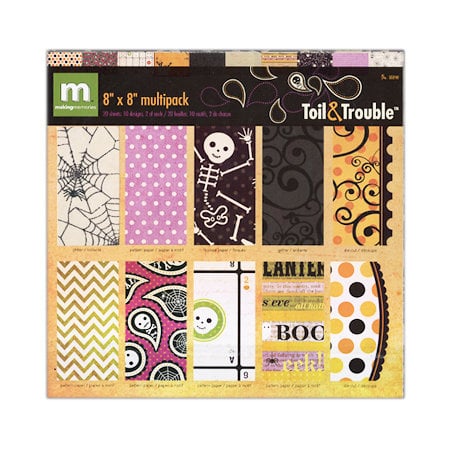 Making Memories - Toil and Trouble Collection - Halloween - 8 x 8 Specialty Paper Pack, BRAND NEW - click to enlarge