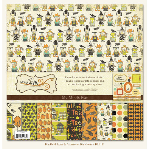 My Mind's Eye - Blackbird Collection - Halloween - Paper Kit, BRAND NEW - click to enlarge