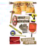Paper House Productions - Handyman Collection - 3 Dimensional Cardstock Stickers - Handyman