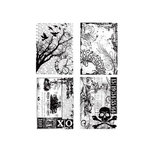 Stampers Anonymous - Tim Holtz - Cling Mounted Rubber Stamp Set - Ornate Collages