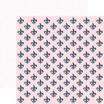Teresa Collins - Chic Bebe Girl Collection - 12 x 12 Double Sided Paper - Fleur de Lis, CLEARANCE Teresa Collins - Chic Bebe Girl Collection - 12 x 12 Double Sided Paper - Fleur de Lis, CLEARANCE