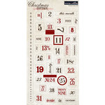 Teresa Collins - Christmas Cottage Collection - Die Cut Chipboard Stickers - Elements 2