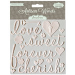 Pink Paislee - Artisan Collection - Resist Words - Cherish Pink Paislee - Artisan Collection - Resist Words - Cherish