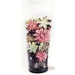 Prima - Raspberry Tea Collection - Flower Embellishments - Essentials Large