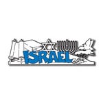 Scrapbook Customs - World Collection - Israel - Laser Cut - Word and Background