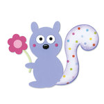 Sizzix - Bigz Die - Happy Baby Collection - Die Cutting Template - Squirrel and Flower