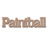 Leaky Shed Studio - Activity Collection - Chipboard Words - Paintball