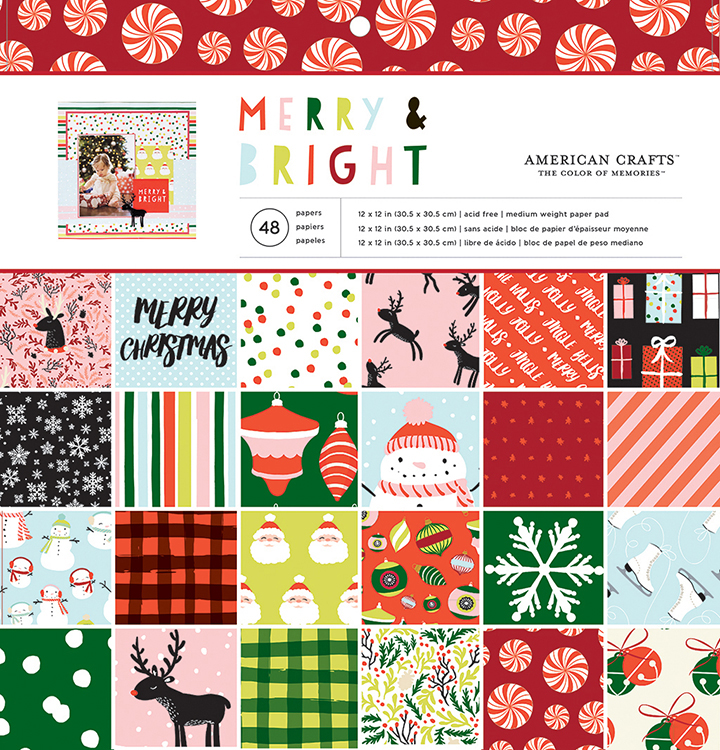 american crafts merry and bright 12 x 12 paper pad american crafts merry and bright 12 x 12 paper pad