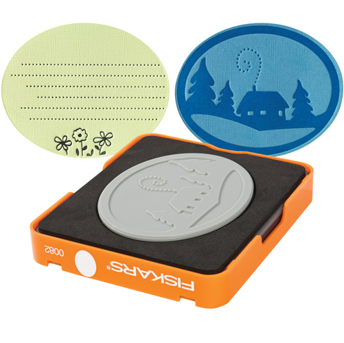 Fiskars Fuse Creativity System Die Cutting Design Set Medium Simple Pattern Oval