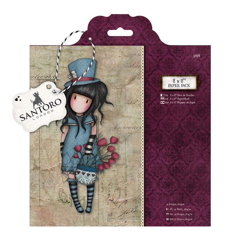 Docrafts Gorjuss Santoro 8 x 8 Paper Pack