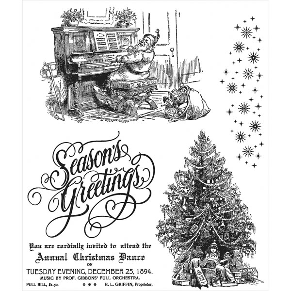 Stampers Anonymous Tim Holtz Christmas Magic Stamp Set