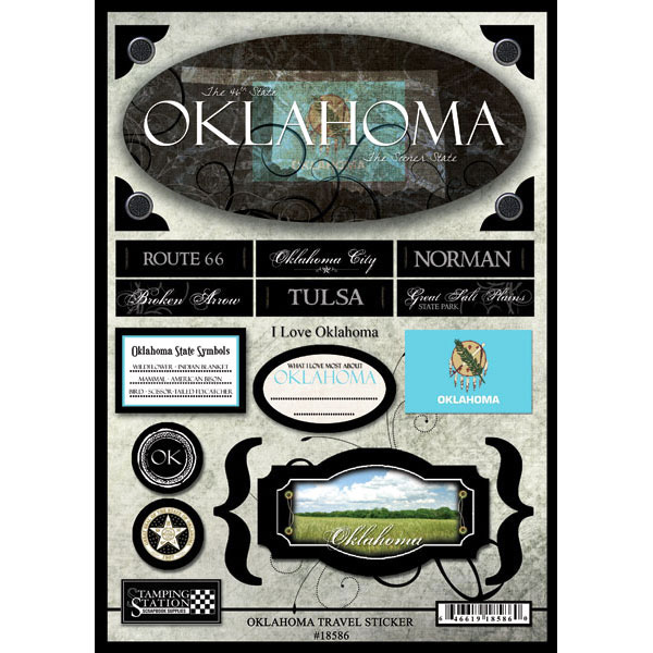 Scrapbook Customs United States Collection Oklahoma State