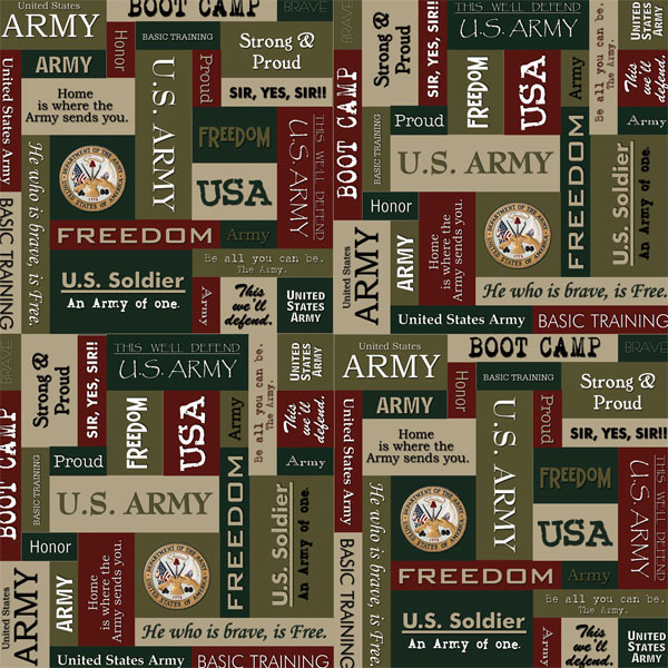 Scrapbook Customs Military Collection 12 x 12 Paper Army Squares