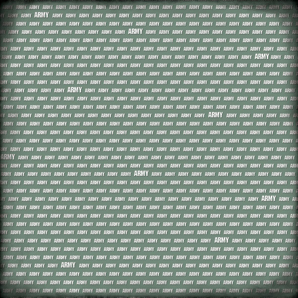 Scrapbook Customs Military Collection 12 x 12 Paper Army Pride