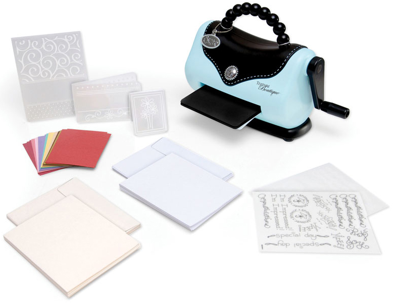 Sizzix Texture Boutique Embossing Machine and 91 Piece Beginners Kit