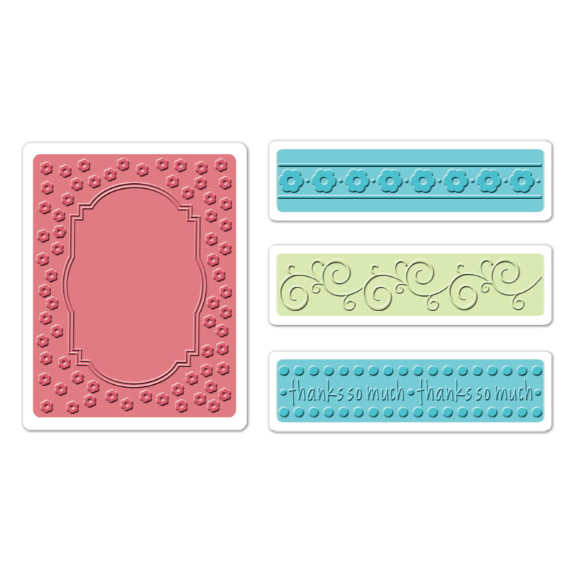 Sizzix Ornate Frame and Borders Set Embossing Folders