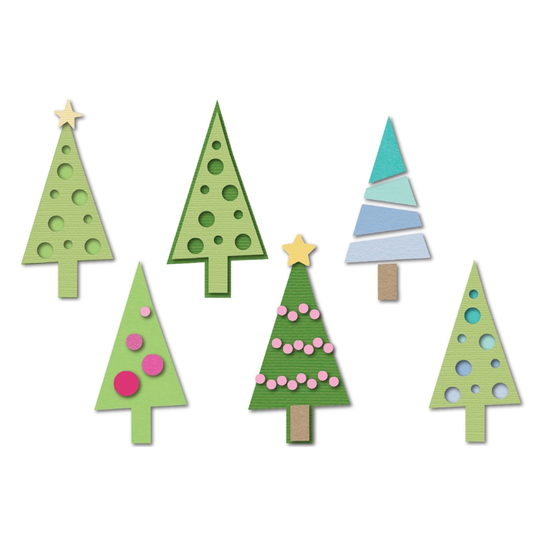 sizzix christmas trees triplits die sizzix christmas trees triplits die