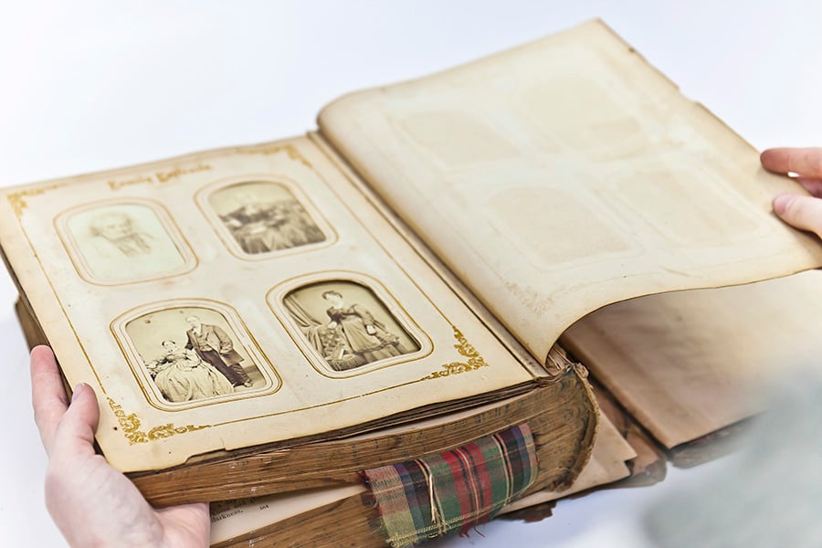 album pages 1800s bible