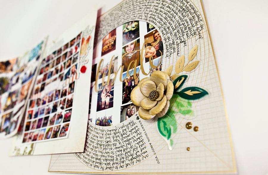 Modern Scrapbook Layout