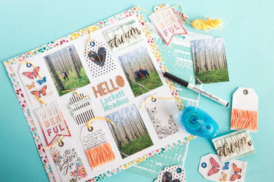 Elegant, Easy Scrapbook Pages are not hard to make with the righ tools