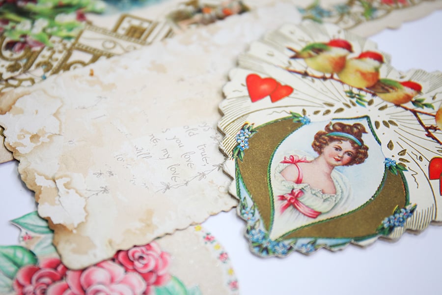 My Vintage Valentine Scrapbook Kit