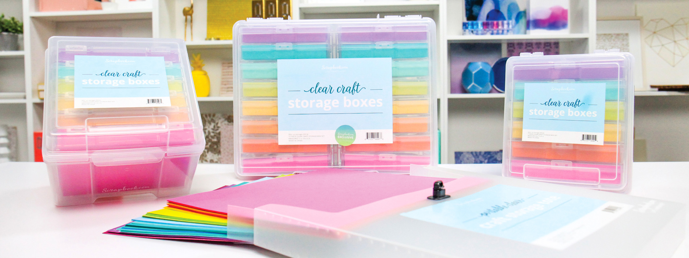 Clear Acrylic Craft Crate for Craft Organization