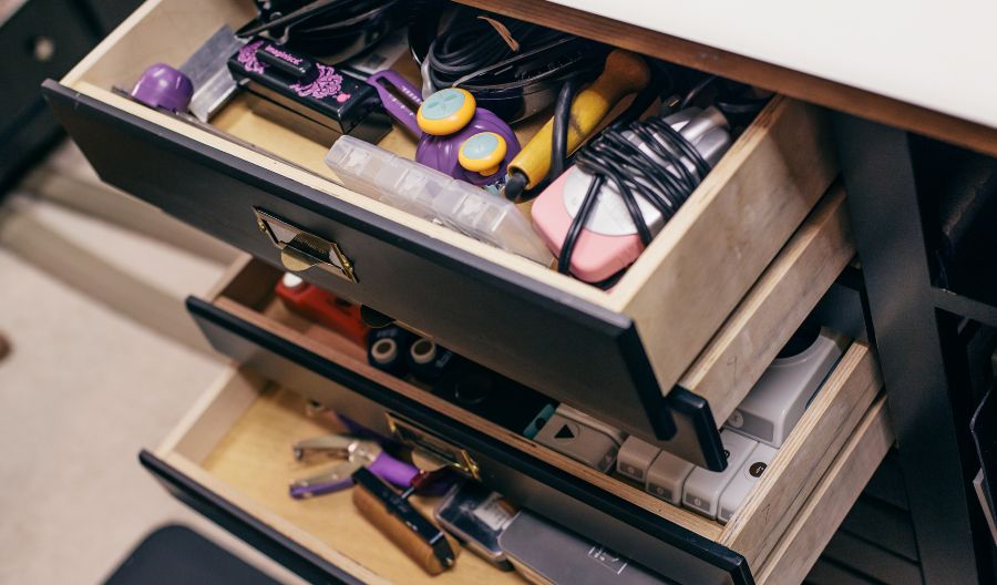 Tools in Large Drawers