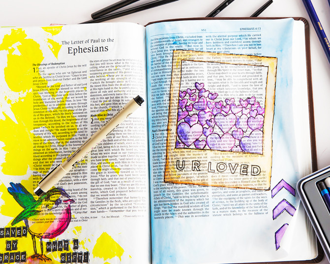 Inspired Faith Art Journaling in Your Bible with Rebekah R Jones